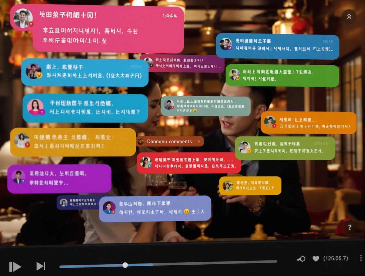 天空影院弹幕截图 - 实时互动效果
